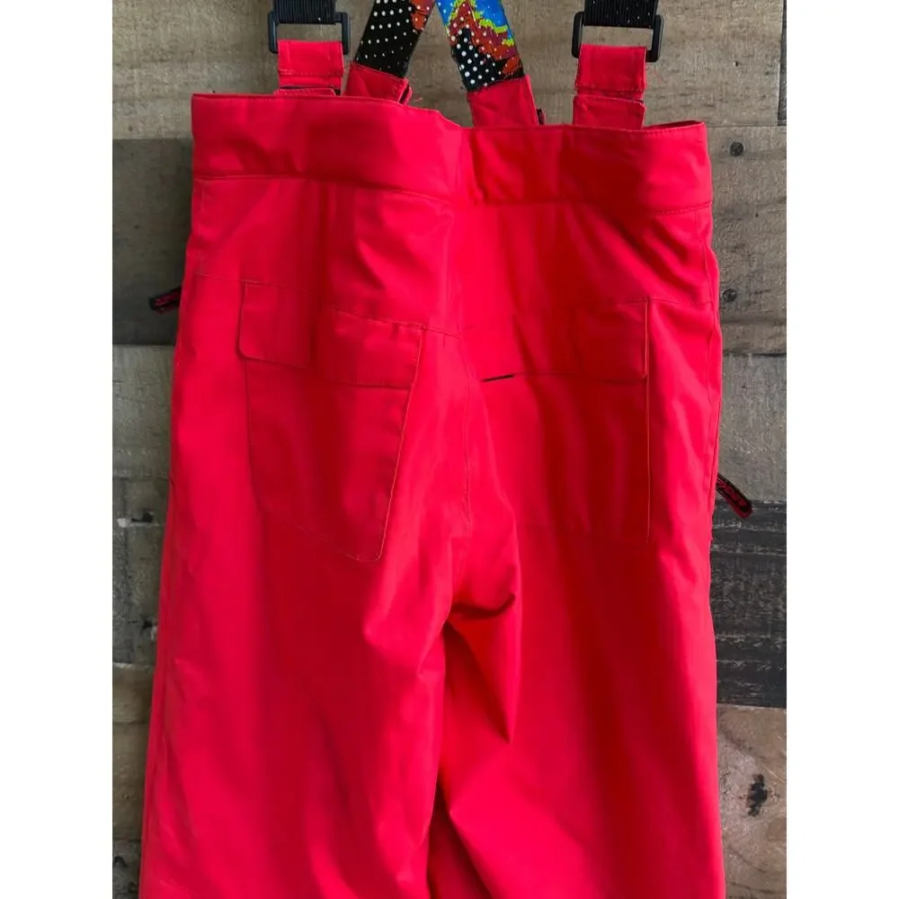 Spyder Youth Red Insulated Ski Snow Pants Bibs - Size 10
